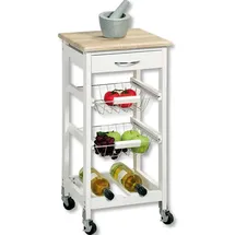 KESPER Küchenwagen Weiß/Eichendekor FSC