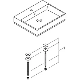 Grohe Cube Keramik Aufsatzwaschtisch 60 x 49 cm (3947700H)