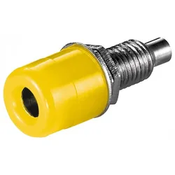 Bananeneinbaubuchse, 4mm - Farbe: gelb