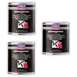 3x 2KG LIQUI MOLY 6119 Unterbodenschutz Steinschlagschutz streichbar schwarz