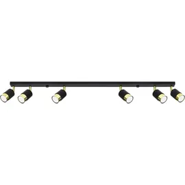 Sollux SL.1073 Deckenleuchte NERO 6 schwarz/gold