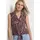 STREET ONE Blusentop mit Bowling-Kragen und Knoten Rustic Rouge 42