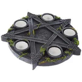 Nemesis Now Teelichthalter Wiccan Pentagram Standard