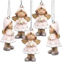 SIKORA Engel 6er Set gold/rosa/weiß