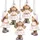 SIKORA Engel 6er Set gold/rosa/weiß