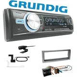 Grundig 1 DIN Autoradio Bluetooth DAB+USB AUX für Peugeot 407 anthrazit