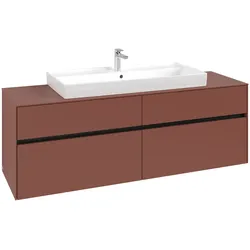 Villeroy & Boch Waschtischunterschrank „Collaro“ für Schrankwaschtisch 160 × 54,8 × 50 cm Waschbecken mittig mittig