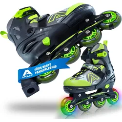 Champion größenverstellbare Inline-Skates für Kinder & Erwachsene mit LED Rollen 31/34