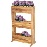 Proregal Pflanzkastenregal 115 x 71 x 40 cm Braun