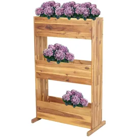 Proregal Pflanzkastenregal 115 x 71 x 40 cm Braun