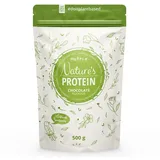 Nutri + nutri+ Natures Protein Pulver - Eiweißpulver ohne Süßstoff 500 g