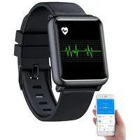 Newgen Medicals Fitness-Uhr mit Blutdruckanzeige EKG Bluetooth Touchdisplay