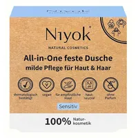 Niyok All-in-One Feste Dusche Sensitiv 80 g