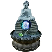 Buddha-Wasserornamente Waterscape Feng Shui Ornament Indoor Home Office Dekoration Geschenke|220 V / 50 HZ Zimmerbrunnen-20,5 * 20,5 * 30 cm