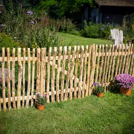 BooGardi Gartenzaun Holz H 50 x B 100cm Lattenabstand 3-4cm Bausatz