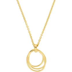 s.Oliver Damen Halskette 2037823 mit Anhänger Silber 925 vergoldet
