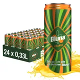 Bluna Orangenlimonade, prickelnder Geschmack nach fruchtiger Orange - in der praktischen Getränkedose, EINWEG, 24 x 330 ml