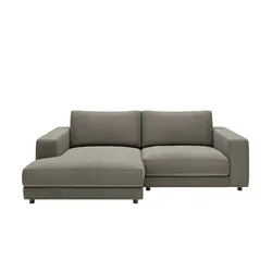 Jette Home Ecksofa in Feincord Sila ¦ grau ¦ Maße (cm): B: 250 H: 85 T: 170.0