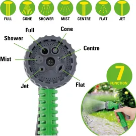 Kinzo Flexibler Gartenschlauch 10 m grün