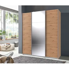 WIMEX Schwebetürenschrank Norderstedt 180 x 210 x 64 cm braun