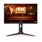 AOC Gaming 24G2SP - 24 Zoll FHD Monitor, 165 Hz, 1 ms, FreeSync Premium (1920x1080, VGA, HDMI, DisplayPort) schwarz/rot