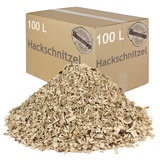 Hackschnitzel für Ofen Rindenmulch für Garten Hochbeet Holz Pflanzen Einstreu Holzhackschnitzel Grob Holzschnitzel Streu Beet Abdeckung Deko Abdeckung 100-500 L flameup, Menge:100 L