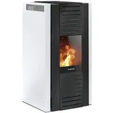 Pelletofen Justus Sirkos 2.0 schwarz Seidenweiß 6kW