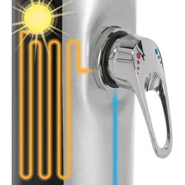 ML-Design Solardusche Silber-Schwarz 217,5 cm