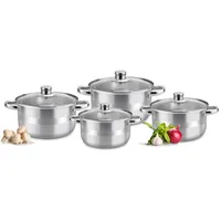 Kochtöpfe Set Edelstahl Topfset Töpfe Topf Kochtopfset Kochtopf Molly 8 Tlg. ...