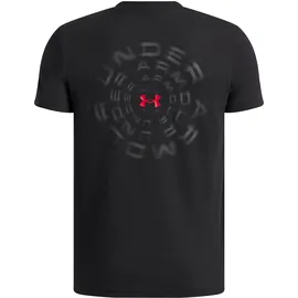 Under Armour Jungen T-Shirt UA B WM Blur SS 6009269-001 160-170 - Black/Red - 160-170