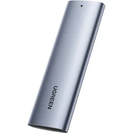 UGREEN 10902 Speicherlaufwerksgehäuse SSD-Gehäuse, M.2 M.2, USB Anschluss, Silber