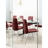 Stressless® Polsterstuhl Laurel, Low Back, Größe M, mit Beinen aus Stahl in Schwarz matt rot