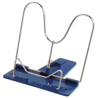 Herlitz Buchständer, Metall, Kunststoff, aufklappbar, blau