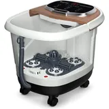 FANTASK 500W Fußmassagegerät Badewanne, Fußbad Spa Massagegerät auf Rollen Max. 48°C, Elektrische Fußbadewanne mit Heizung