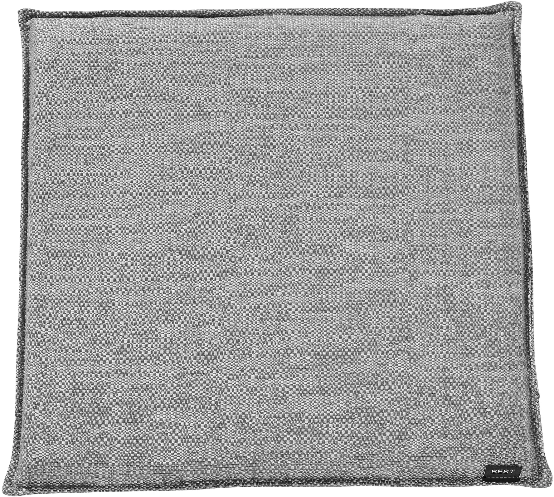BEST Sitzkissen HORIZON 40 x 40 x 2,5 cm, 100 % Polyacryl Humo - Auslaufartikel