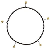 Feuer Hula Hoop Reifen, HoopØ 90cm, 5 Fackeln, RohrØ 16mm