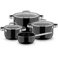 WMF Fusiontec Mineral Pro Topf-Set 4-tlg. Kochtopf + Stielkasserolle + Fleischtopf + Bratentopf