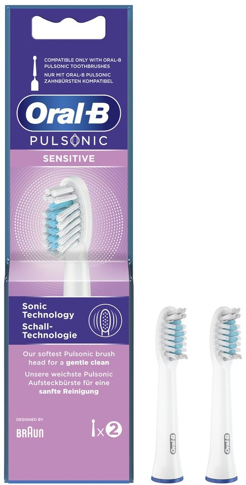 Oral-B Aufsteckbürsten Pulsonic Sensitiv 2 Stk St Zahnbürste