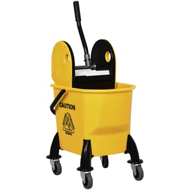 Homcom Reinigungswagen 40 kg gelb