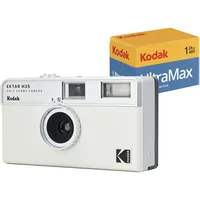 Kodak EKTAR H35 Halbformat-Filmkamera (Off-White, Bündel mit 24 Aufnahmen)