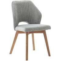 Livetastic Stuhl, Hellgrau, Holz, Textil, Esche, massiv, 48x92x60 cm, Esszimmer, Stühle, Esszimmerstühle, Vierfußstühle