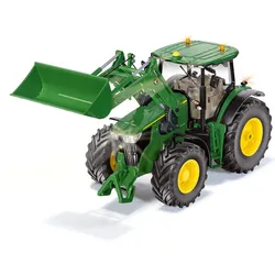 RC-Traktor SIKU "SIKU Control, John Deere 7310R mit Frontlader (6792)", grün, Fernlenkfahrzeuge, KinderB:9cm H:13cm T:25cm, inkl. Bluetooth App-Steuerung, B:9cm H:13cm T:25cm