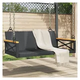 vidaXL Hängebank 109 x 62 x 40 cm Schwarz