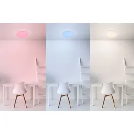 GLOBO RGB LED Deckenleuchte 1 rund weiß