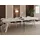 WFL GROUP Runder Esstisch 100 x 77 x 100 cm beige