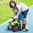 Homcom Rutschauto Tretauto Kinderfahrzeug für 18-36 Monate Kinder Grün