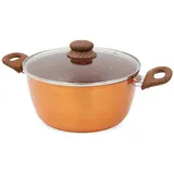 LIVINGTON Copper & Stone Kochtopf 24 cm