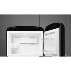 Smeg FAB50RBL5 Retro-Kühl-Gefrierkombination (400 l, 1921 mm hoch, Schwarz)