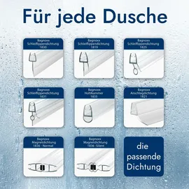 Bagnoxx Duschdichtung Schleiflippendichtung 100 cm