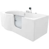 AcquaVapore Seniorenwanne mit Tür Whirlpool S12-EH-AIR-R Badewanne 85x170cm